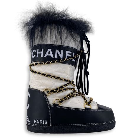 chanel snow|Chanel snow boots.